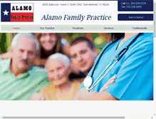 Tablet Screenshot of alamofamilypractice.com